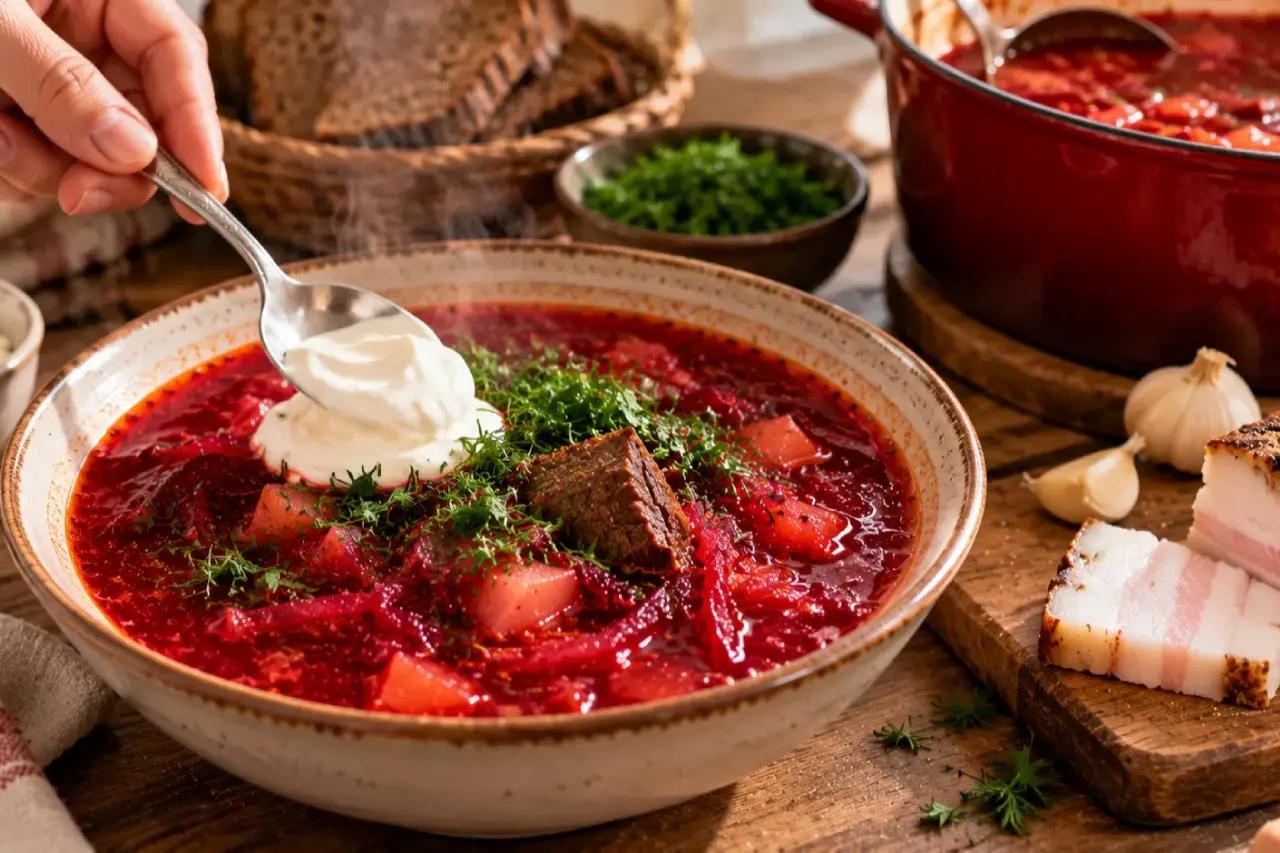 Один продукт из холодильника, который делает борщ &ldquo;как у бабушки&rdquo;: простой трюк