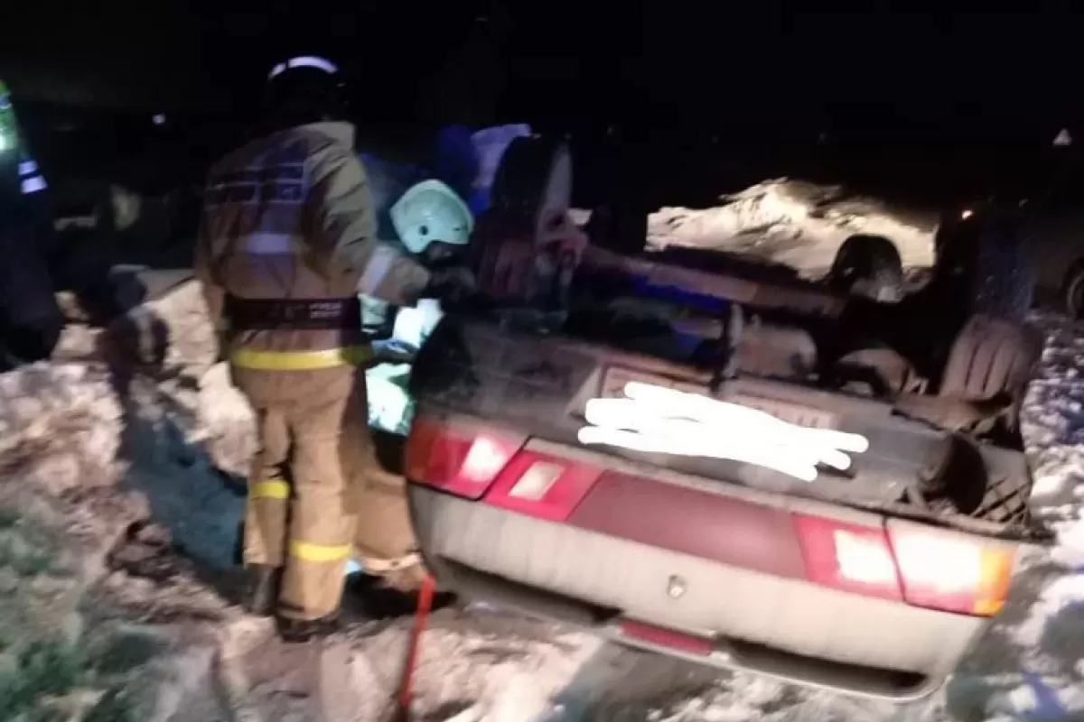 Водитель погиб: в Самарской области на трассе опрокинулась легковушка