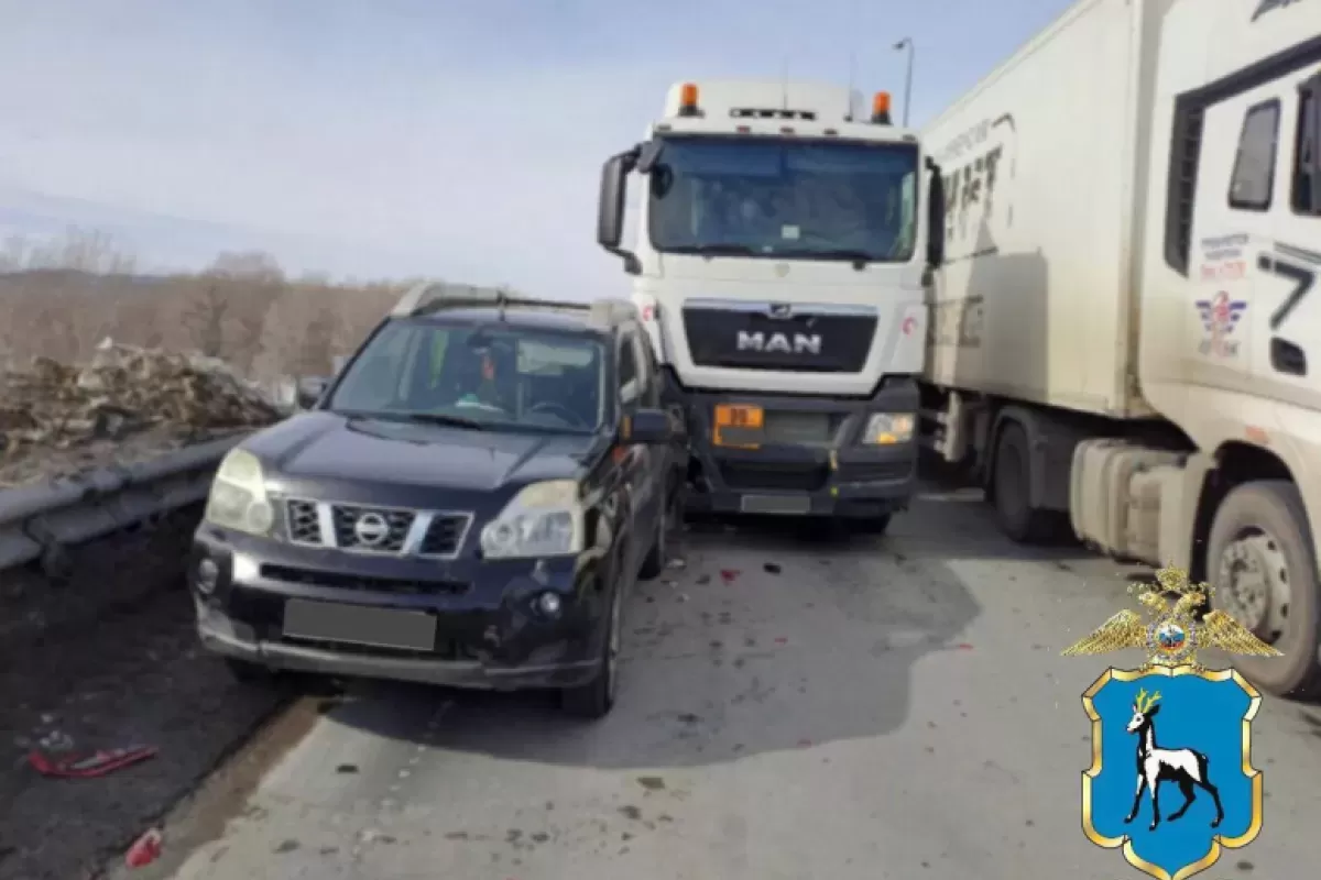 В Самарской области в ДТП с грузовиком пострадал пешеход