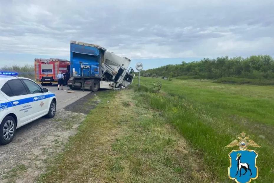 В Самарской области 1 июня произошло смертельное ДТП с двумя фурами