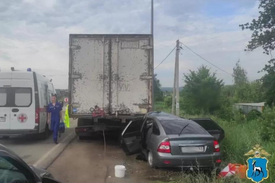 В Сызрани 16 июня водитель легковушки погиб в ДТП с КамАЗом