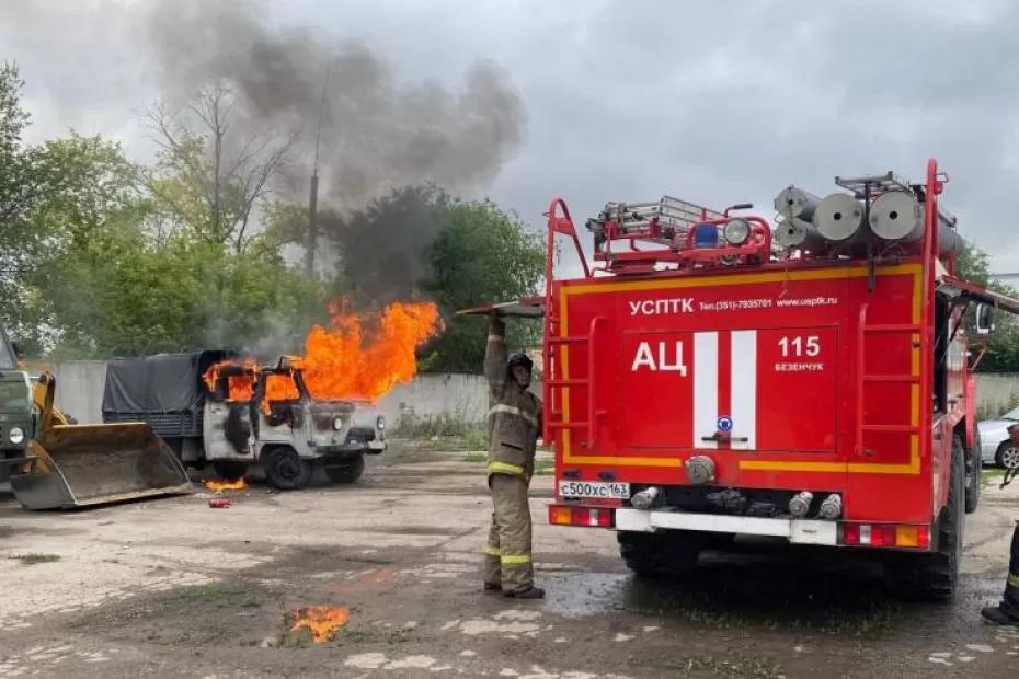 22 июня в Безенчуке сгорел автомобиль