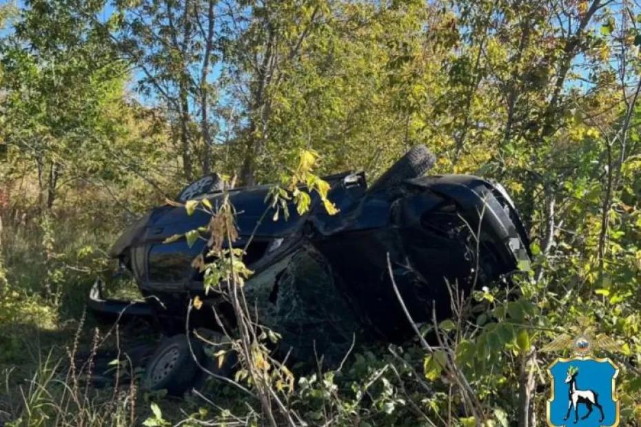 В Самарской области на трассе несовершеннолетний на «Приоре» устроил ДТП