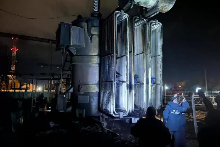 В Кинель-Черкассах после пожара на подстанции восстановили электроснабжение