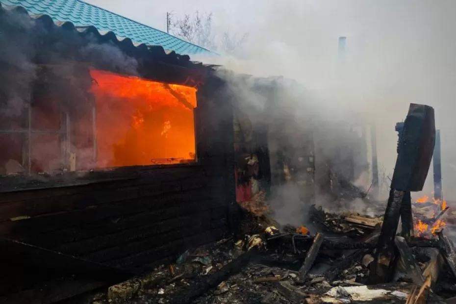 В селе Потуловка вспыхнул дом на 100 «квадратах»