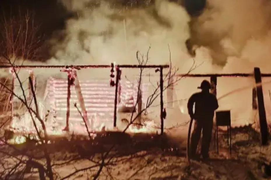 В селе Владимировка полыхала баня на 30 &laquo;квадратах&raquo;