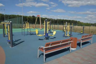 Новая спортивная площадка открылась в Пекилянке