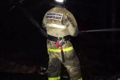 Ночью 24 сентября в Борском горела крыша многоквартирного дома