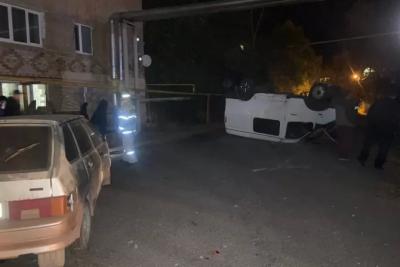 В Сергиевском районе «Газель» после ДТП перевернулась на крышу