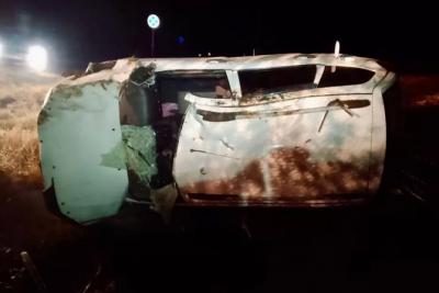 Ночью 25 октября LADA Kalina съехала в кювет в Похвистневском районе