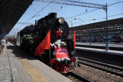 В Самаре торжественно встретили &laquo;Паровоз Победы&raquo;