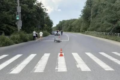 В Сызрани легковушка сбила на зебре 13-летнего велосипедиста