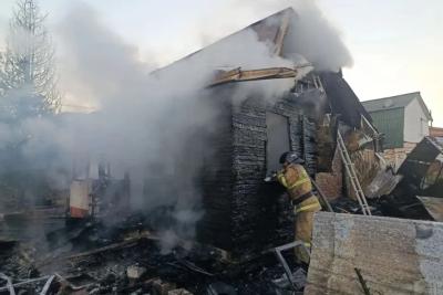 Под Сызранью полыхал частный дом на 60 &laquo;квадратах&raquo;