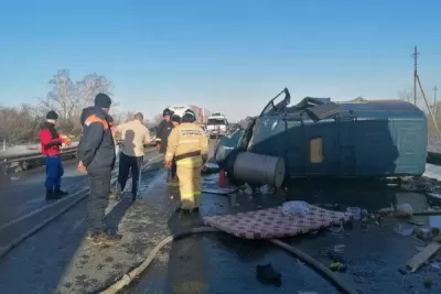 Двое взрослых и ребенок пострадали в столкновении пассажирской и грузовой ГАЗелей на трассе М5 в Самарской области