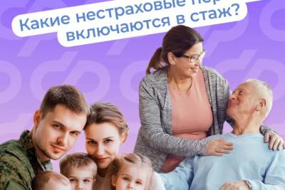 Какие периоды засчитываются в стаж при назначении страховой пенсии