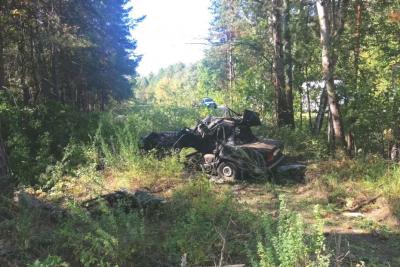 В Самарской области погиб водитель легковушки, которая вылетела с трассы и врезалась в дерево