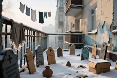 Жительница Самарской области устроила кладбище кошек у себя на балконе