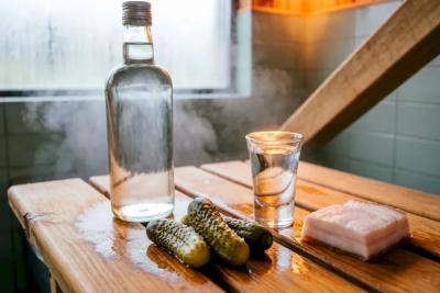 В Самарской области задержали водителя, который выпил в бане пол-литра водки