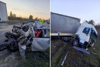 Водитель &laquo;Калины&raquo; погиб в ДТП с грузовиком на трассе М-5 в Самарской области