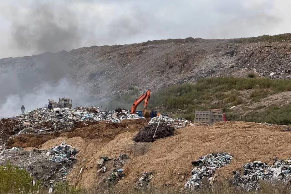 Под Самарой 9 сентября снова загорелся мусорный полигон «Преображенка»