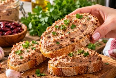 Эта закуска сытнее мяса: нежнейший фасолевый паштет тает во рту словно крем - приготовите один раз и больше не сможете остановиться