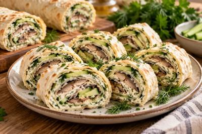 Беру лаваш, шпроты и творожный сыр - и через 30 минут в холодильнике вкуснейшая закуска на любой праздник