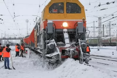 В Самарской области очистили от снега почти полторы тысячи километров железнодорожных путей