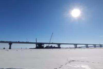 Мост через Волгу почти готов