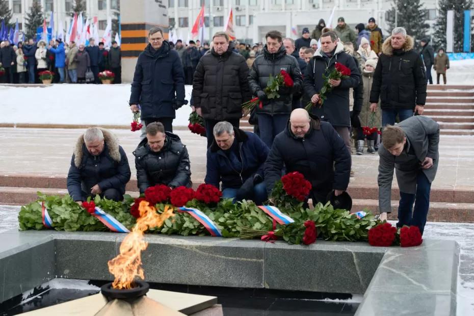 В Самаре почтили память погибших воинов в День защитника Отечества