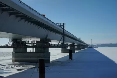 В Самарской области завершили надвижку моста через Волгу