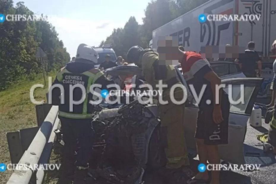 Трое детей и двое взрослых сегодня утром получили ранения на трассе Сызрань-Саратов