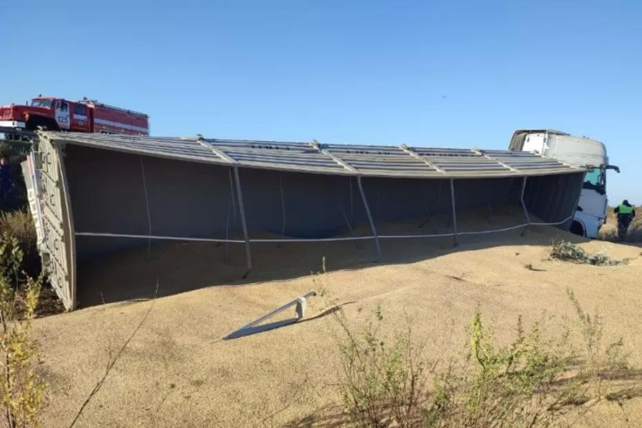 Загадываем желание: в Самарской области дальнобойщик рассыпал тонны зерна по обочине