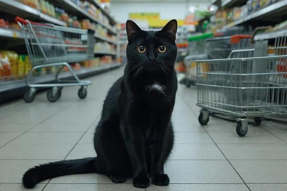 Соцсети облетело видео: кошка Ларка гоняет по магазину псов любых размеров