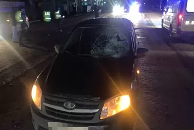 В Самарской области пьяный пешеход влетел в лобовое стекло