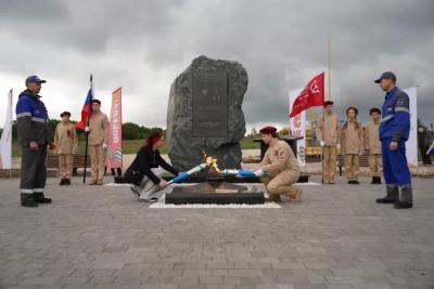 В деревне Висловка Самарской области зажжен новый Вечный огонь