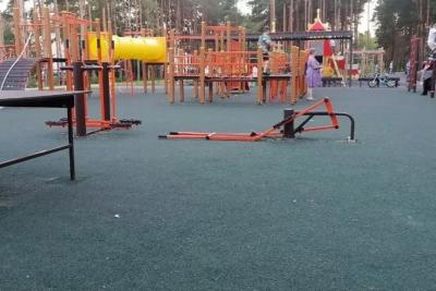 Не простоял и месяца: в Сызрани окончательно убили тренажер в парке &laquo;Белкин лес&raquo;