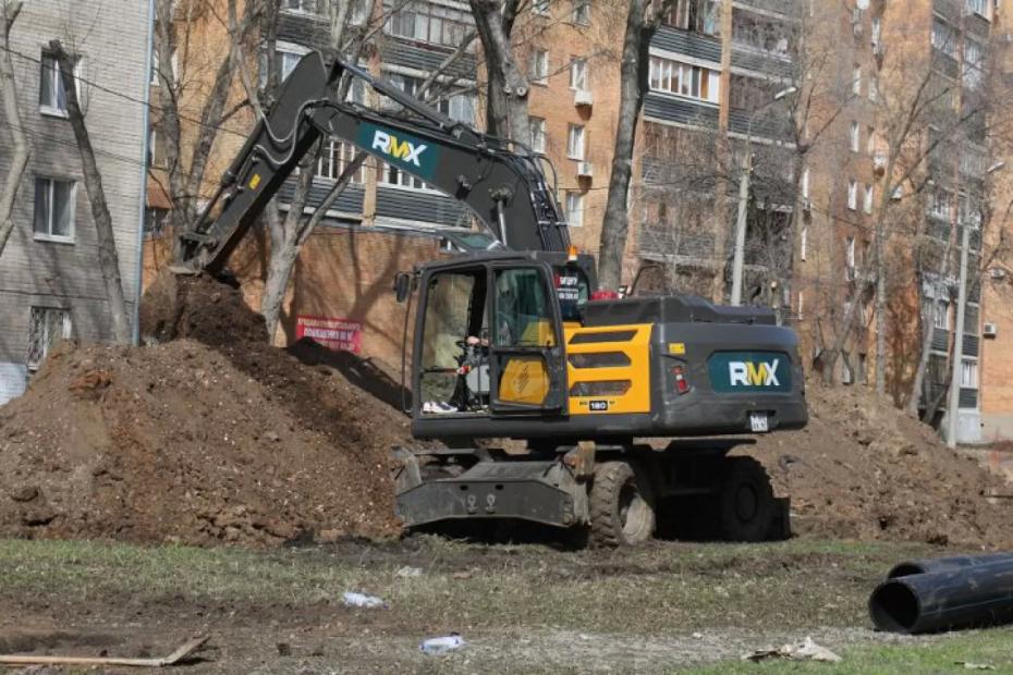 На бульваре по ул. Чернореченской в Самаре началось комплексное благоустройство