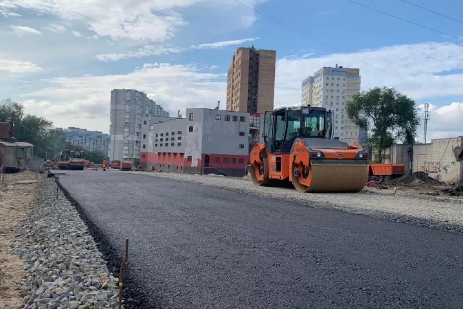 На ул. 22 Партсъезда в Самаре началась укладка асфальта до Московского шоссе