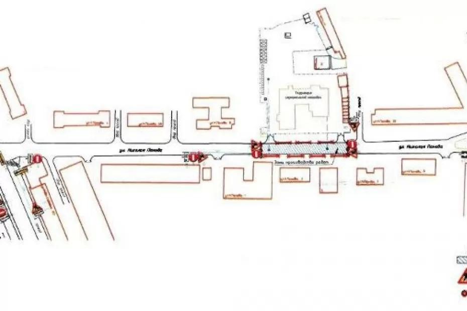 Движение по участку улицы Николая Панова в Самаре ограничат с 7 до 8 декабря