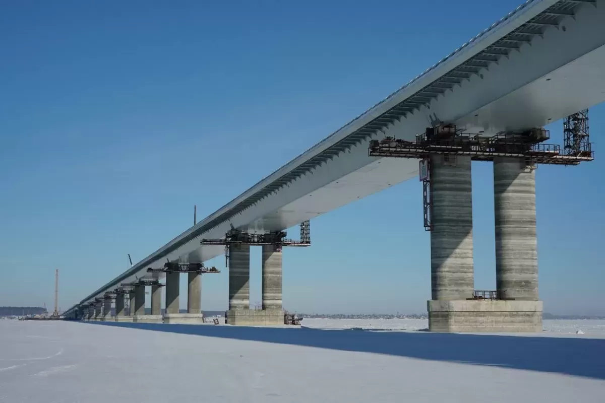 В Самарской области завершили работы по надвижке нового моста через Волгу