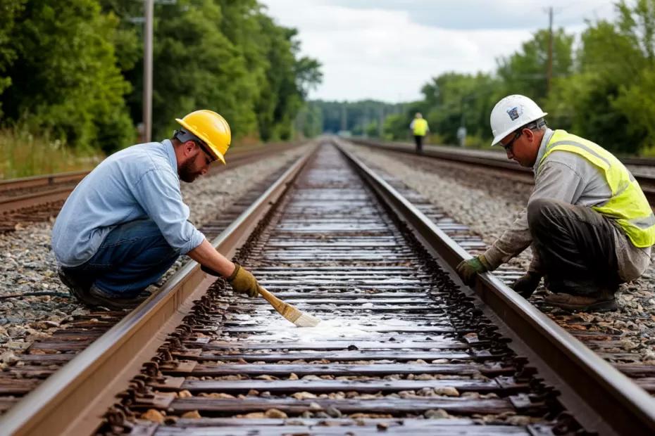 Зачем железнодорожники красят некоторые шпалы в белый цвет?