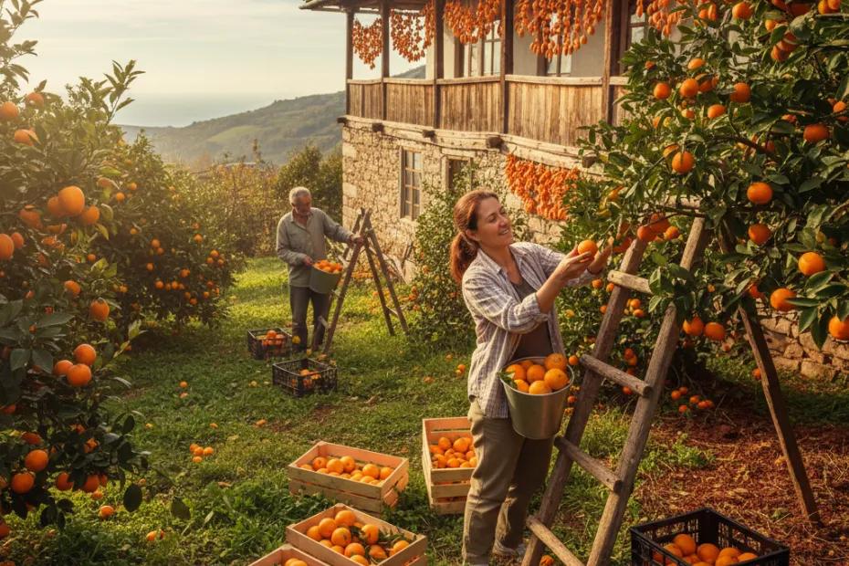 Побывала на сборе мандаринов и хурмы в Абхазии - честно рассказываю, сколько заплатили. Стоит ли ехать?
