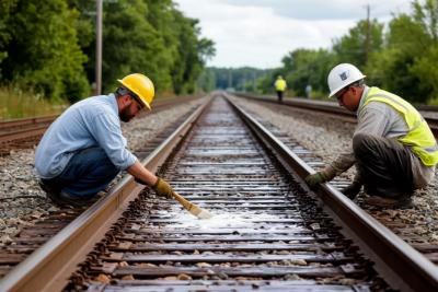 Зачем железнодорожники красят некоторые шпалы в белый цвет?