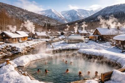 Нашел село внутри вулкана, где люди отапливают дома горячей минералкой: зима мягкая, цены высокие, люди - добрые