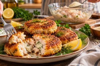 Рыбные котлеты теперь готовлю чаще мясных: 1 ложка в дешёвый фарш - и от рыбного запаха не остаётся следа, а текстура нежная, как суфле