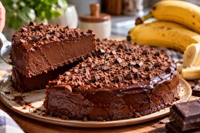 Про духовку и думать забыл: 2 банана + 250 г шоколада - готовлю нежный торт &laquo;Португалец&raquo; без муки и яиц