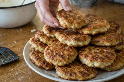 Смешали кефир с мясом и на сковороду: ленивые беляши, которые тают во рту