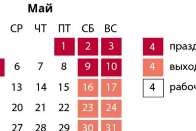 Выходные перенесут: в майские праздники 2024 года внесли изменения